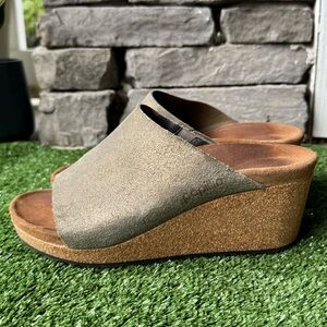 Birkenstock Papillio Namica Wedge Washd Gold Sandals